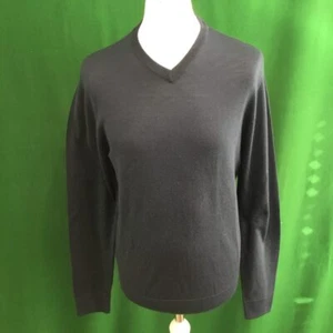 Mens Dunning Merino Wool V-Neck Navy Sweater -  Medium 40-42" - Picture 1 of 3