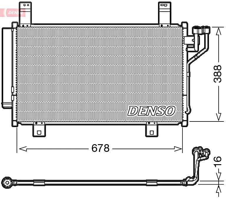 Condensador de CA Denso para MAZDA Cx-5 11-17 KD4561480 Foto 1 de 1