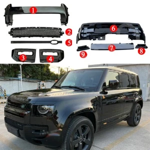 9PCS Front Rear Bumper Cover Trims Set Fits for LR Defender 90 110 130 2020-2025 - Picture 1 of 10