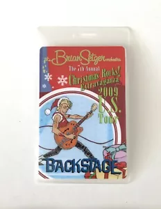Brian Setzer Orchestra pass laminato backstage. Settima roccia natalizia annuale! 2009 - Foto 1 di 2