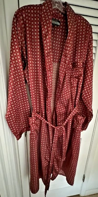 Bata de baño Galeries Lafayette Lounge Poli Algodón Rojo Estampado Deco Grande Foto 1 de 4