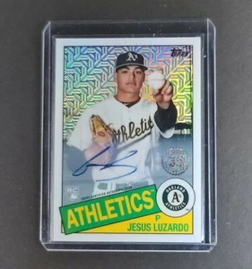 Jesus Luzardo 2021 Topps '85 Silver Pack Chrome Rookie Auto RC SP #85C-49 #d/299 - Picture 1 of 3