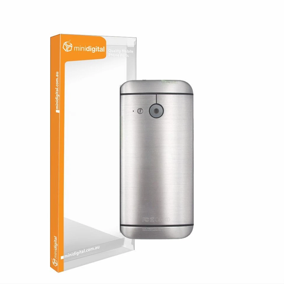 HTC One mini rear housing chassis battery cover silver - Image 1 of 1