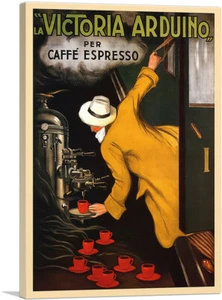 La Victoria Arduino Caffe Espresso 1922 Canvas Art Print by Leonetto Cappiello - Picture 1 of 11