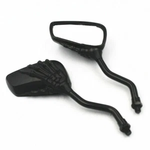 Universal Motorcycle RearView Mirror Skull Hand Claw Side Mirrors Old School ATV - Picture 1 of 7