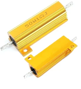 50W Metal Resistor Wirewound 1Ω-100Ω Assorted Values Aluminum Case - Picture 1 of 11