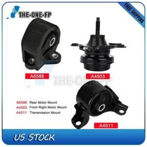 Engine Motor Mounts For 2003-2005 Honda Civic 1.3L Hybrid For Auto Trans 8973 - Picture 1 of 7