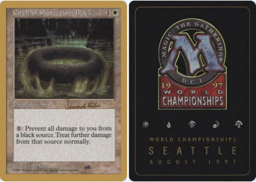 Circle of Protection: Black - Sideboard - Janosch Kuhn - 1997 ~ Moderately Playe - Image 1 of 1