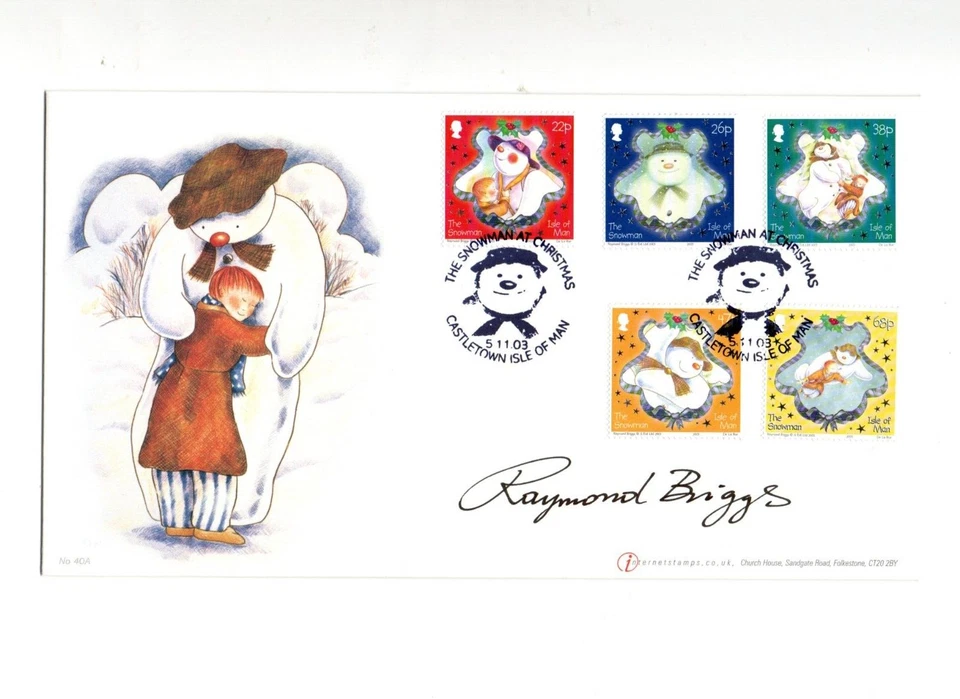 Raymond Briggs The Snowman Autographed Buckingham Covers 2003 FDC signed - Image 1 of 1