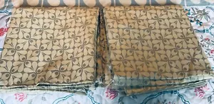 HAND MADE ORLA KIELY WOVEN ACORN CUP DUCK EGG BLUE CURTAINS - Picture 1 of 16