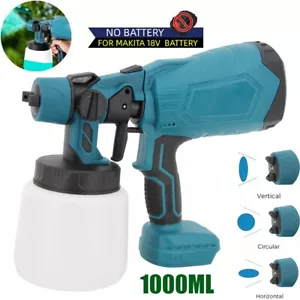 Farbsprühsystem Elektrische Farbspritzpistole Lackierpistole Für 18V Makita Akku - Bild 1 von 18