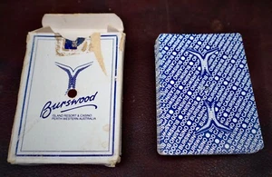 CLEAN Burswood International Resort Casino Drilled Blue Playing Cards - Picture 1 of 1