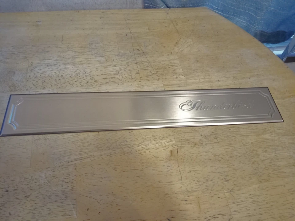 1976 Ford Thunderbird Dash Name Plate - Image 1 of 1