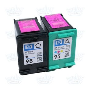 2pk Genuine HP 98/95 Black & Color Ink Photosmart 2570 8030 8038 8049 8053 D5160