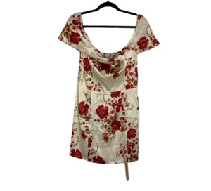 Reformation Lanelle Silk Floral Dress Size 12 - Picture 1 of 5