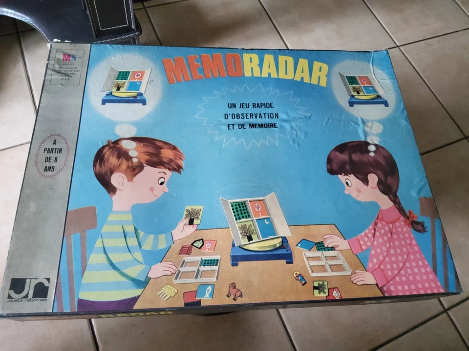 JEU DE SOCIETE / MEMORADAR / MB JR 1969 / JEU COMPLET AVEC SA NOTICE / RARE ++++ - Photo 1/4