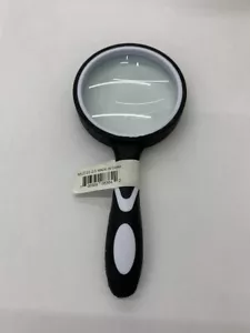 Lupa de vidrio de mano engomado de 3x - 2 1/2" - blanca - Imagen 1 de 1