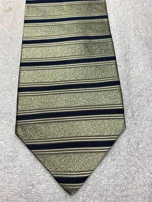 BERGAMO NUEVA YORK CORBATA HOMBRE ORO CON AZUL MARINO 4 X 59 Foto 1 de 4