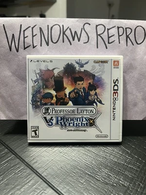 Professor Layton vs Phoenix Wright Ace Attorney HANDMADE Display Case 3ds - Image 1 of 4