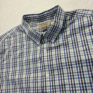 Duluth Trading Co. Camicia Uomo 3XL Alta Multi Plaid LS Bottoni Vestibilità Relaxed - Foto 1 di 8