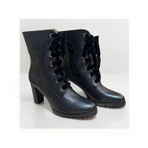 Neu im Karton Matiko EMMA Schnürstiefel Absatz schwarz Damengröße 6,5 - Bild 1 von 6