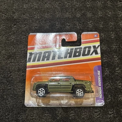MATCHBOX HONDA RIDGELINE SHORT CARD GREEN 2009 - Image 1 of 3
