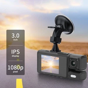 3 Channel Dash Cam Professional WiFi Supports Motion Detection 2.0in Screen KIT - Picture 1 of 12