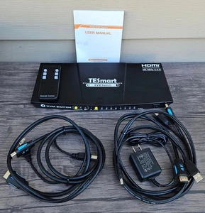 TESmart HKS0401A1U Switch KVM HDMI 4K 4 porte R2 - Foto 1 di 5