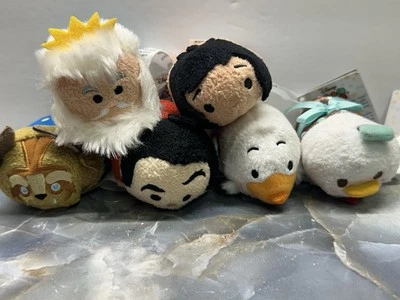 Disney Tsum Tsum mini Plush 3.5”  Lot of 6 NOS Beauty Beast Little Mermaid Kids - Image 1 of 4