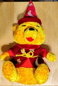 15" Wizard WINNIE the POOH in RED HAT & ROBE Plush Carousel Toy Co in EUC COND. - Picture 1 of 7