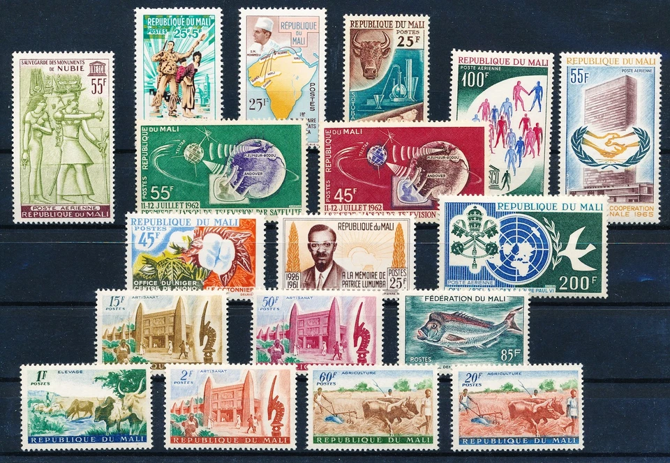 LS64222 Mali selection of nice stamps fine lot MNH - Image 1 of 1