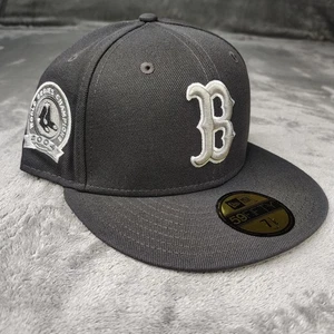 New Era Boston Red Sox Graphite World Series 59FIFTY Fitted Hat Cap 7 1/2 MLB - Bild 1 von 10