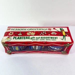 Vintage Planters Peanuts Gift Nut Assortment Holiday Pack Mr. Peanut 1960s NOS - Picture 1 of 16
