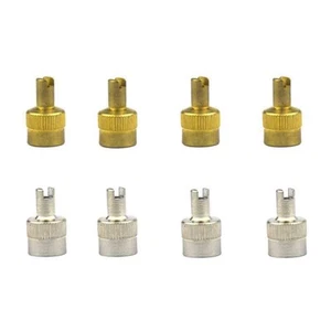 14.9x8.5mm Tyre Valve Cap Accessories Car Copper Parts Replacement Silver - Picture 1 of 12