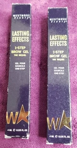 Westmore Beauty Brunette 1 Step Brow Gel The Sequel Lasting Effects 4ML Lot Of 2 - Picture 1 of 5