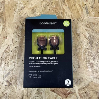 Samdstrom PC Projector SVGA VGA Cable Computer Equipment 3M Metre - Image 1 of 3