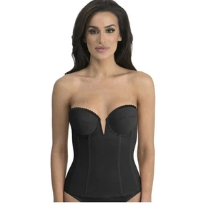 Dominique Black Strapless Full Length Corset 36D NWT - Picture 1 of 5