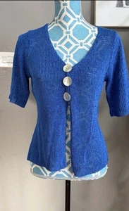 Christina petit cardigan blu taglia PM - Foto 1 di 5