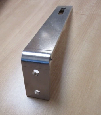 3" x 10" Nickel Plated HRS Steel 1/4" Thick Shelf Bracket Counter Top Support - Image 1 of 4