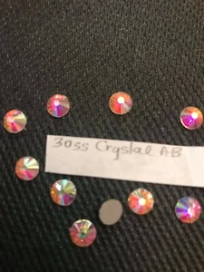 36 30 ss Runde Kristall AB Strasssteine Flachboden - Bild 1 von 4