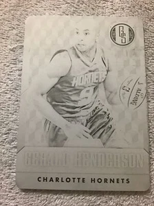 2014-15 Panini Gold Standard GERALD HENDERSON Black Press Plate 1/1 Hornets - Bild 1 von 3