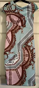 $316 Ted Baker London Versailles Digital Print Size 1 Bodycon Sheath Dress - Picture 1 of 20