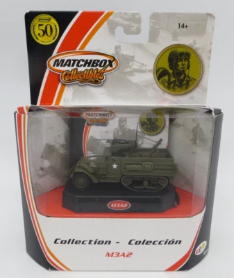Camión blindado Matchbox Collectibles M3A2 Die Cast Half-Track 2001 NUEVO Foto 1 de 4