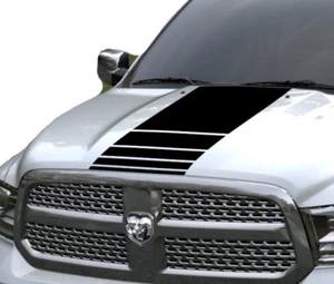 Fits Dodge Ram 1500 2500 Hood Stripe, Hood Vinyl Decal, Racing Stripes, Graphics - Picture 1 of 9