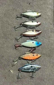 (6) Bill Lewis Rat L Trap 1/4 Rattle Trap Crankbait Fishing Lures - Picture 1 of 6