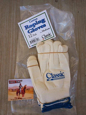 Pack de 12 guantes de cuerda clásicos de lujo TAMAÑO MEDIANO El éxito está en tus manos Caballo Foto 1 de 4