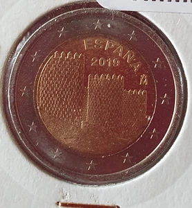 2 EUROS COMMEMORATIVE ESPAGNE 2019 - REMPARTS DE LA VIEILLE VILLE D'AVILA - Bild 1 von 2