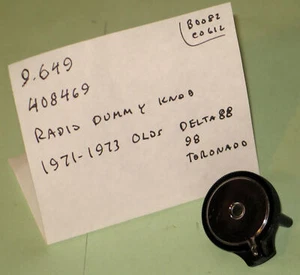 1971-1973 Oldsmobile Toronado Delta 88 98 NOS radio dummy knob 408469 - Picture 1 of 3