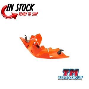T.M. DESIGNWORKS SKID PLATE FULL COVERAGE ORANGE 23-2024 KTM 250SX-F / 350 XC-F - Picture 1 of 5