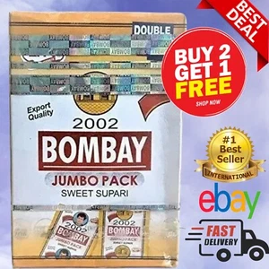 Full Box of Bombay Sweet supari 24 Sachets Betel Mouth (Buy 2 Get 1 Free) - Picture 1 of 4